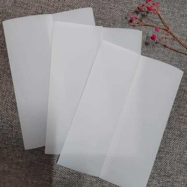 50Pieces Vellum Jacket for 5X7inch Invitations 160gsm Vellum Paper