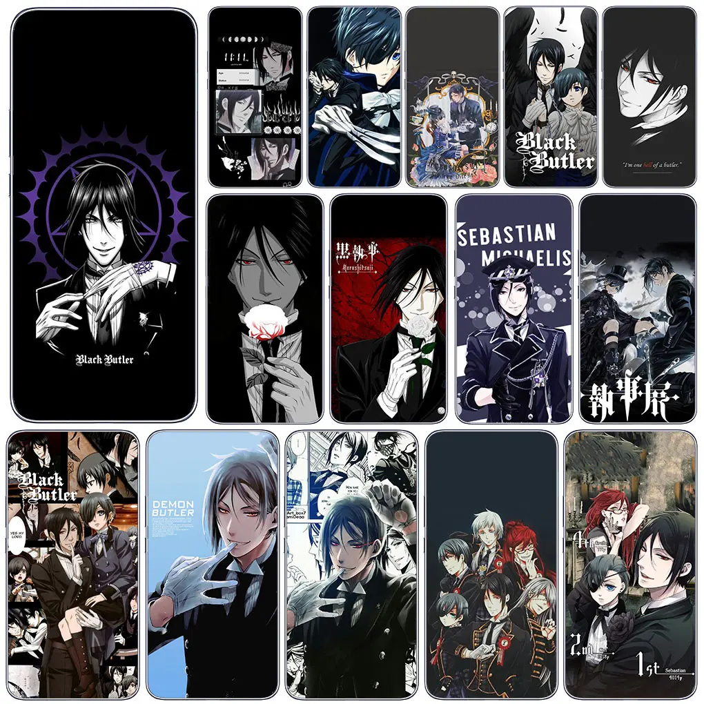 Custodia Per Kuroshitsuji Black B-Butlers Per Motorola Moto One G8 G7 Play Action Fusion Plus Power Vision Zoom Hyper Macro