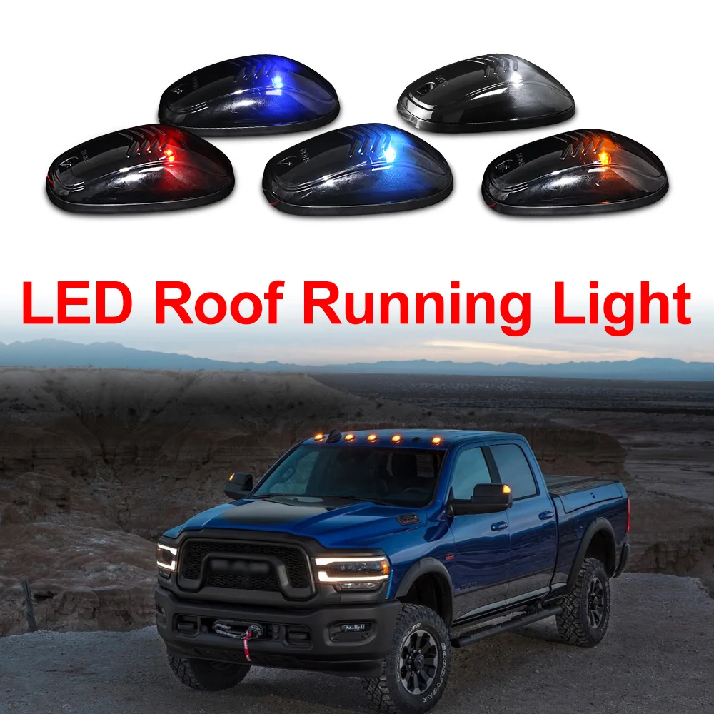 Nuovo Affumicato 5 Pezzi Veicolo Auto Cabina Tetto Luci Di - Foto 7