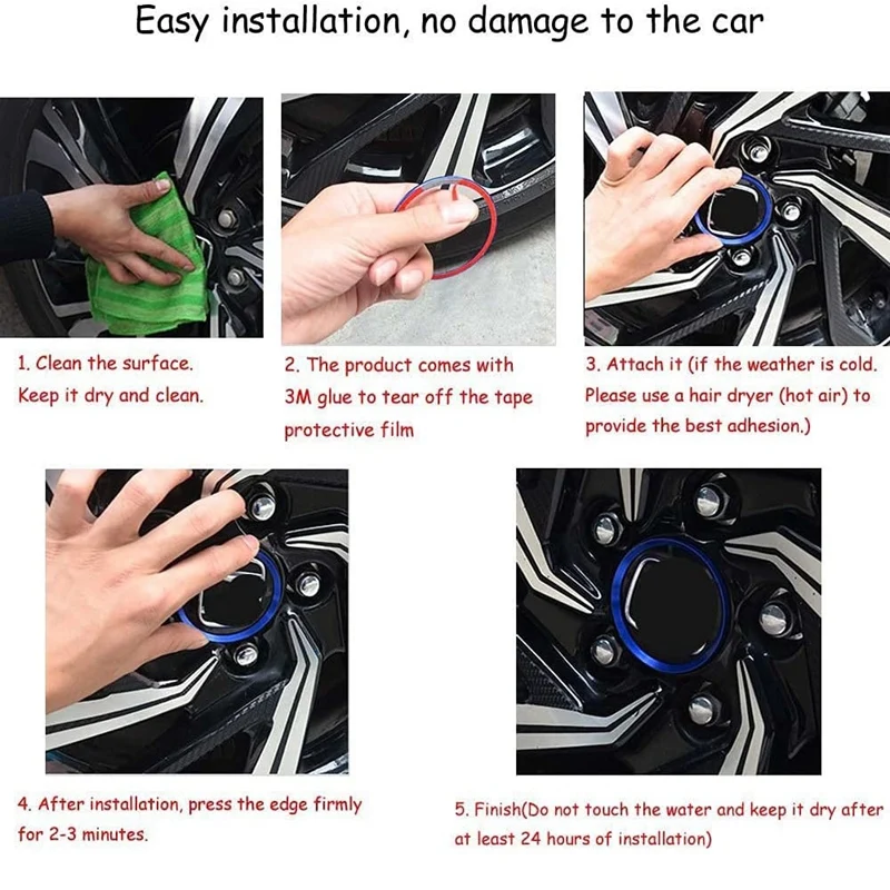 Car Wheel Center Caps Hub Rings Tire Center Decoration Cover Trims For Honda 10Th Civic-Accessories