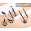 5PCS Specialized Eyebrow Trimmer Set Scissors Tweezers Eyebrow Razor Scraping Eyebrow Comb Razor Eyebrow Clip Makeup Tools Set 5