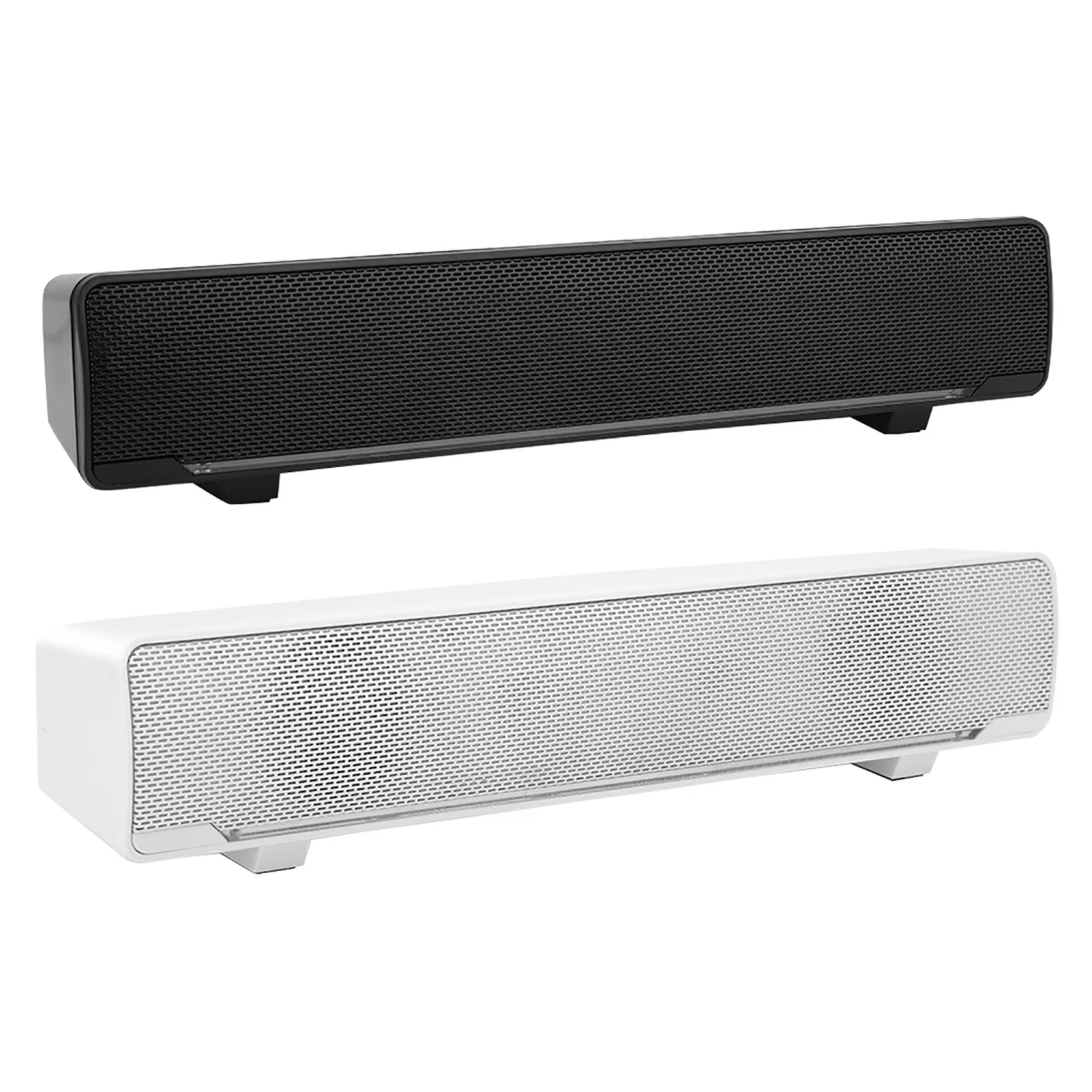 Soundbar stereo universale cablata USB con lettore musicale, bassi surround, ingresso da 3,5 mm, altoparlante multi-compatibile per PC_voghion.com