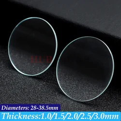 Transparent Crystal Watch Glass Replacement - Flat, Various Thickness & Diameters - Thick 3.0mm (Diameter 34mm)