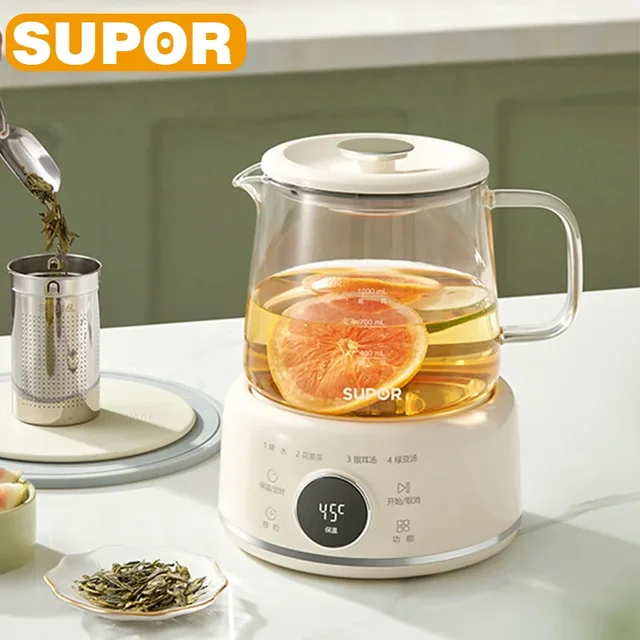 SUPOR-Bouilloire électrique multifonctionnelle, pot de santé intelligent, brassage du lait pour bébé, garder au chaud, eau chaude, 1L, 220V 1
