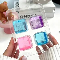 Jouets anti-stress Needoh Teenie Nice Ice Cube Fidget Toys, lot de 4 mini, jouets moelleux à récupération lente, pour les cadeaux de fête 1