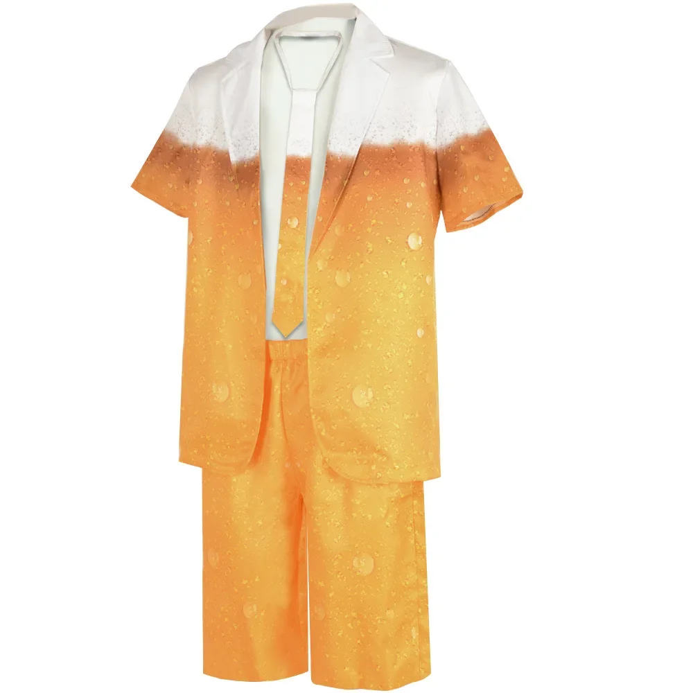 Anime Oktoberfest Suit Costume Adulto Bavarese Beer Cosplay Dress Fancy Yellow Carnival Party Fantasia Halloween Role Clothes