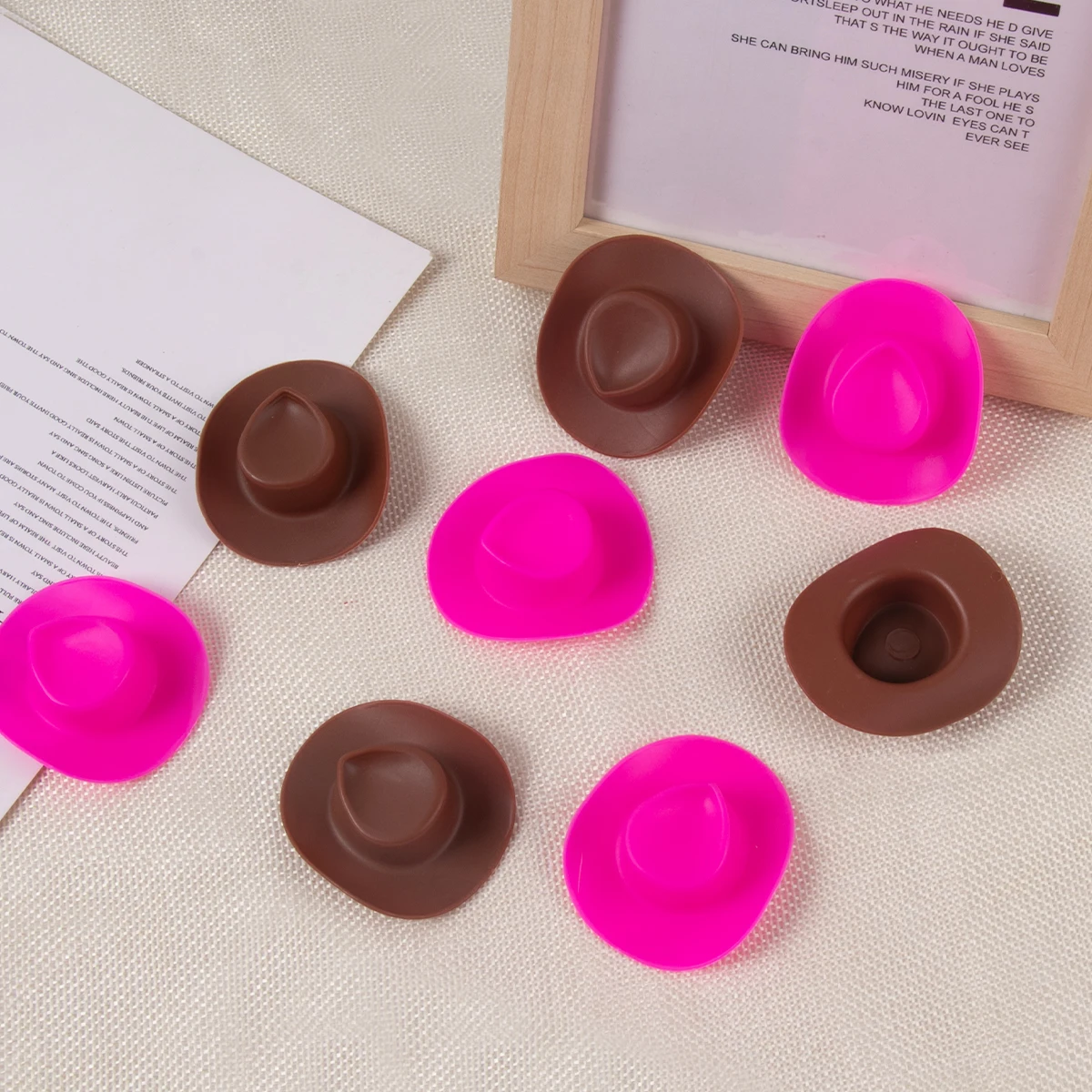 10/20 Stück Mini-Cowboy-Hüte, Dekorationen, Party-Dekorationen mit westlichen Themen, Junggesellenabschied, Gastgeschenke, Cowgirl-Geburtstag, Cupcake-Dekoration – Detail 7