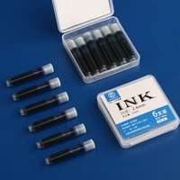 Majohn 6pcs Fountain Pen Ink Refill Cartridges 2.6/3.4mm Caliber Office Supplies School Student Stationery for Majohn N1/Wancai 1