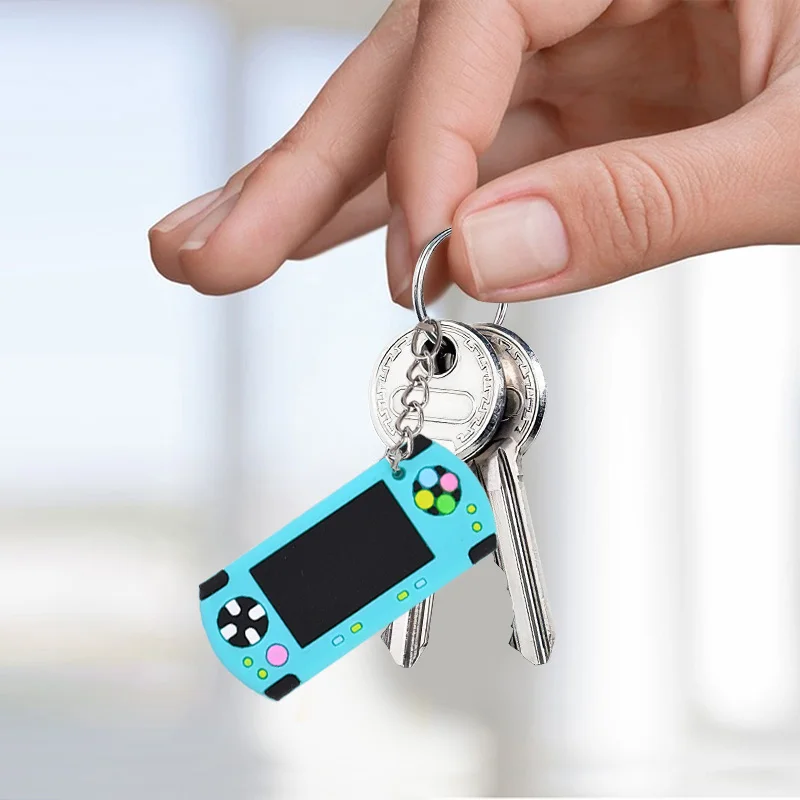 12Pcs Video Game Controller Keychain Kids Toy Gift Boys Birthday Party Favors Decor Goodie Pinata Fillers Gamepad PVC Keychains