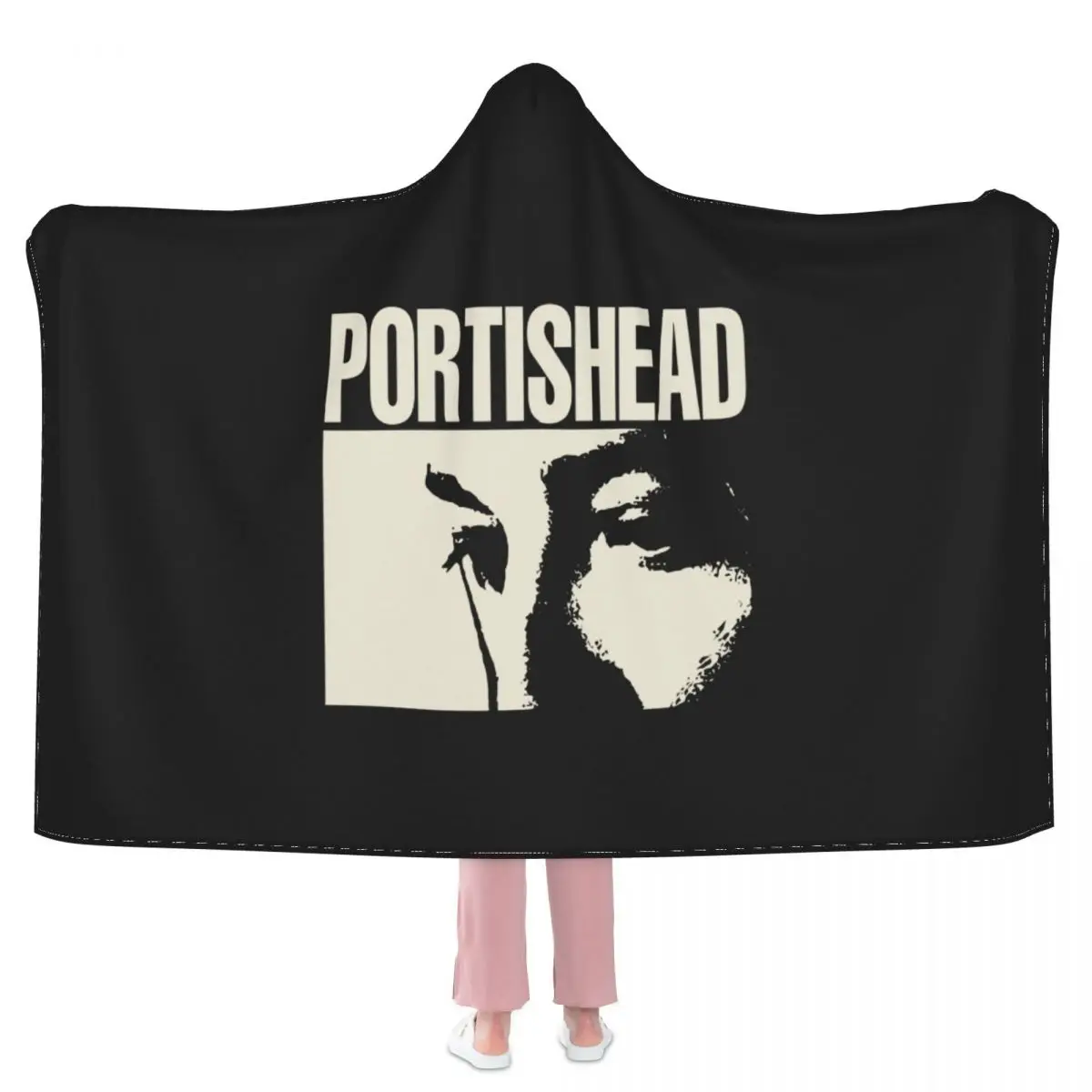Portishead Ретро 1997 Тур массивный атак поездка хоп одеяло с капюшоном накидка теплая