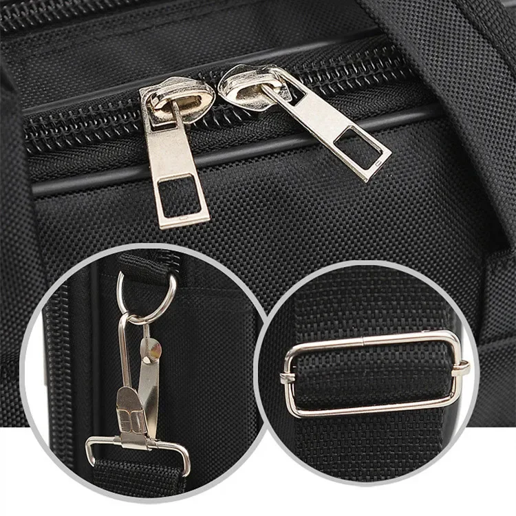 Leather Briefcase Men's Business Briefcase Weekend Travel Document Storage Bag Laptop Protection Handbag Material Organize Pouch Accessories Items