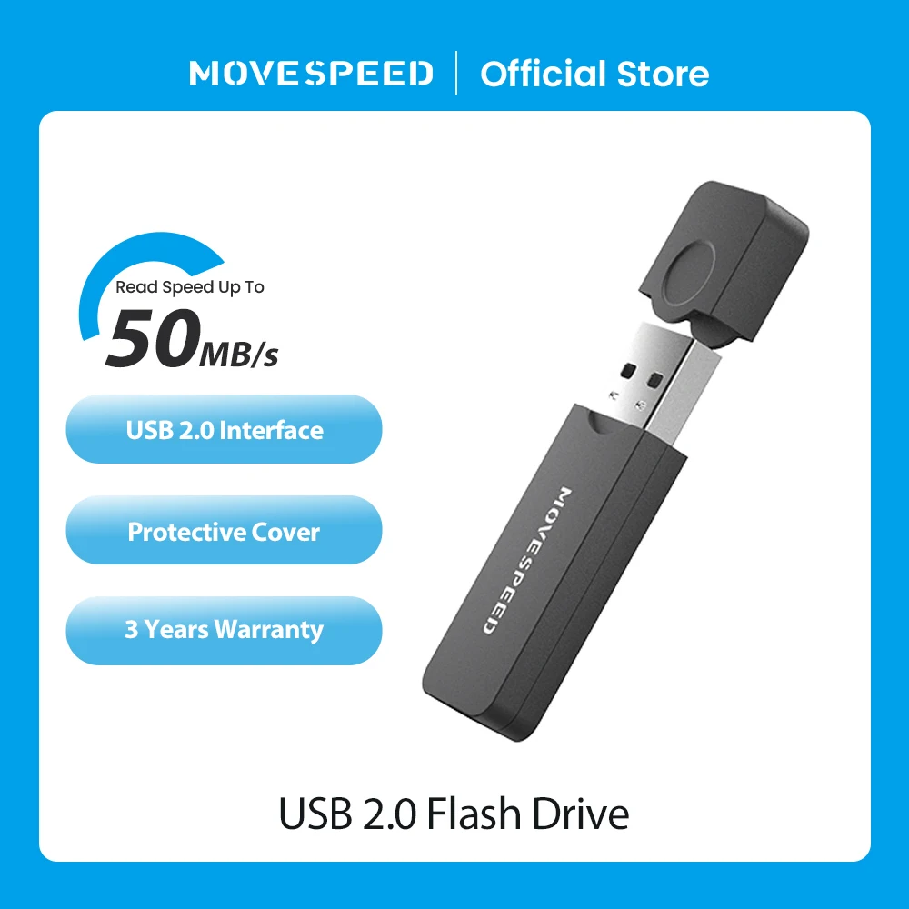 MOVESPEEDUSBFlashDriveHighSpeedPendrivewithCover32GB16GB8GB