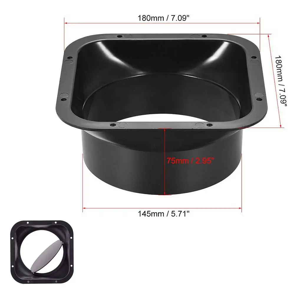 100/150mm ABS Duct Fan Connector Wall Range Hood Flange Adapter Duct Fan Connector Air Ventilation Hose Connector Vent Hardware