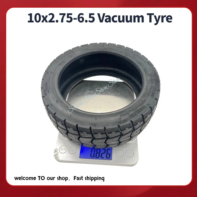 10x2.75-6.5 Tubeless Vacuum Tire for SmartGyro Rockway C Electric Scooter-Replacement Wheel Parts