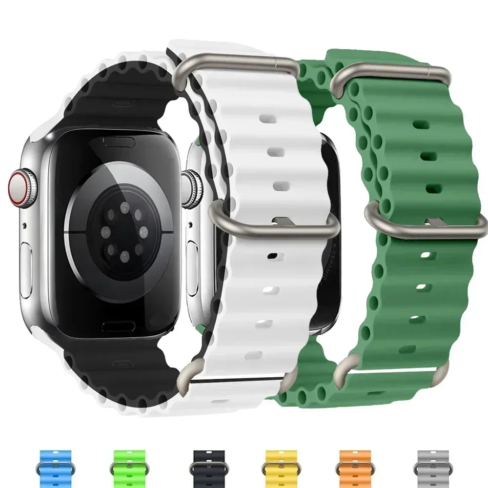 애플 워치용 오리지널 스트랩 울트라 밴드, 49mm, 45mm, 41mm, 44mm, 40mm, 42mm, 45mm, 44mm, 스포츠 팔찌, iWatch 시리즈 9, 8, 3 se 밴드 