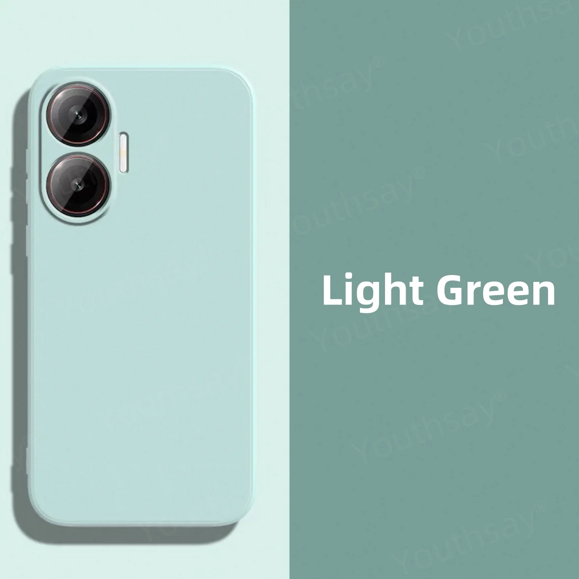 Soft Liquid Silicone TPU Phone Case with Camera Protector and Bumper Design