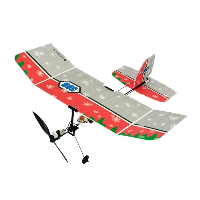TY Model 300 RC 3CH Micro Indoor Slow Flying Airplane Glider KIT Version With Gearbox Radio Control DIY Hobby Aircraft 4