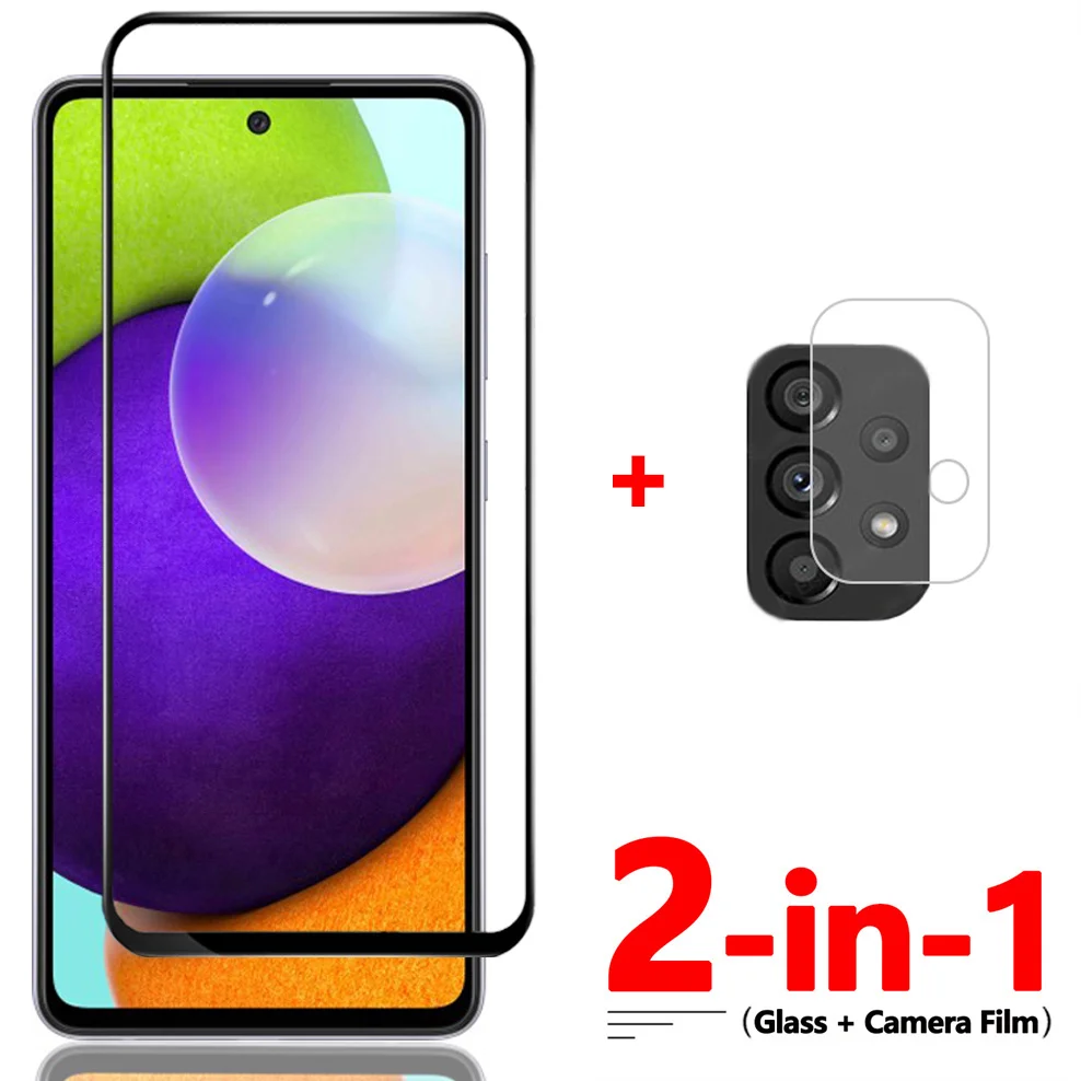 2-In-1, 9D Vetro + Fotocamera Pellicola Per Samsung A52S Vetro A52 5G Samsung Galaxy A 52 Screen Protector Samsung A52 Glass A52S 5G Vetro Temperato