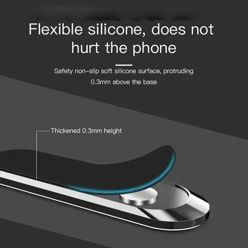 Simple Mini Strip Shape Magnetic Car Phone Holder Car Accessories GPS Navigation Support Stand for iPhone Huawei Samsung Xiaomi 4