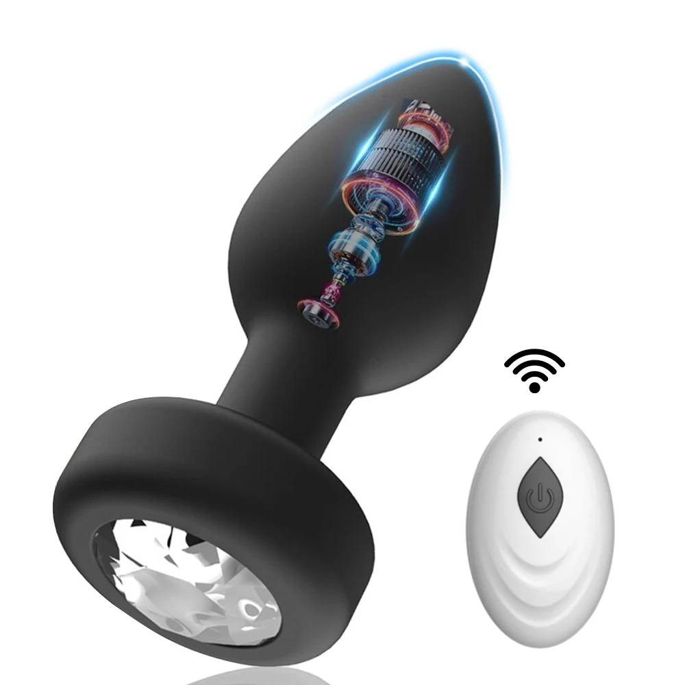 Vibrateur Anal godemichet Anal, jouets sexuels pour hommes femmes Gay, télécommande sans fil, point G, vibrateur Anal, lumière clignotante_voghion.com