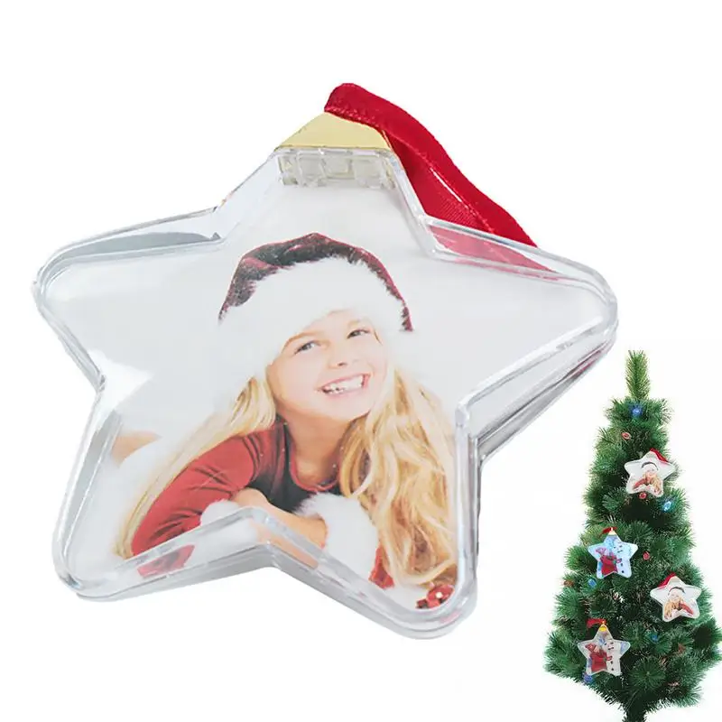 Christmas Photo Insert Ball Christmas Transparent Photo Ball Festive Personalize Gift X-mas Tree Hanging Decor Kids Gift christmas decorations