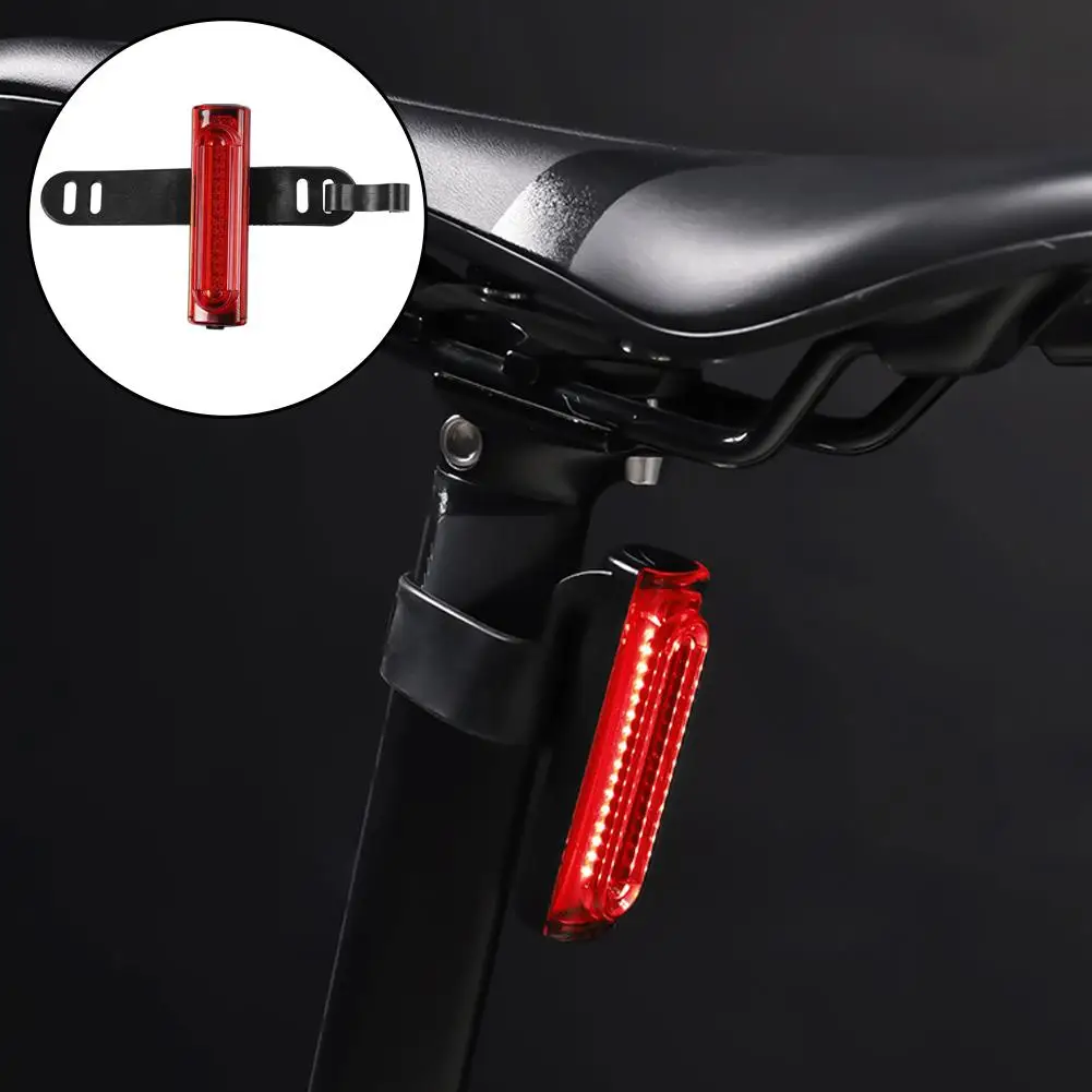 

Bike Tail Light USB Rechargeable Taillight Waterproof Warning Bicycle Mountain Light Accessories Led Lightweight Cycling Z0E3