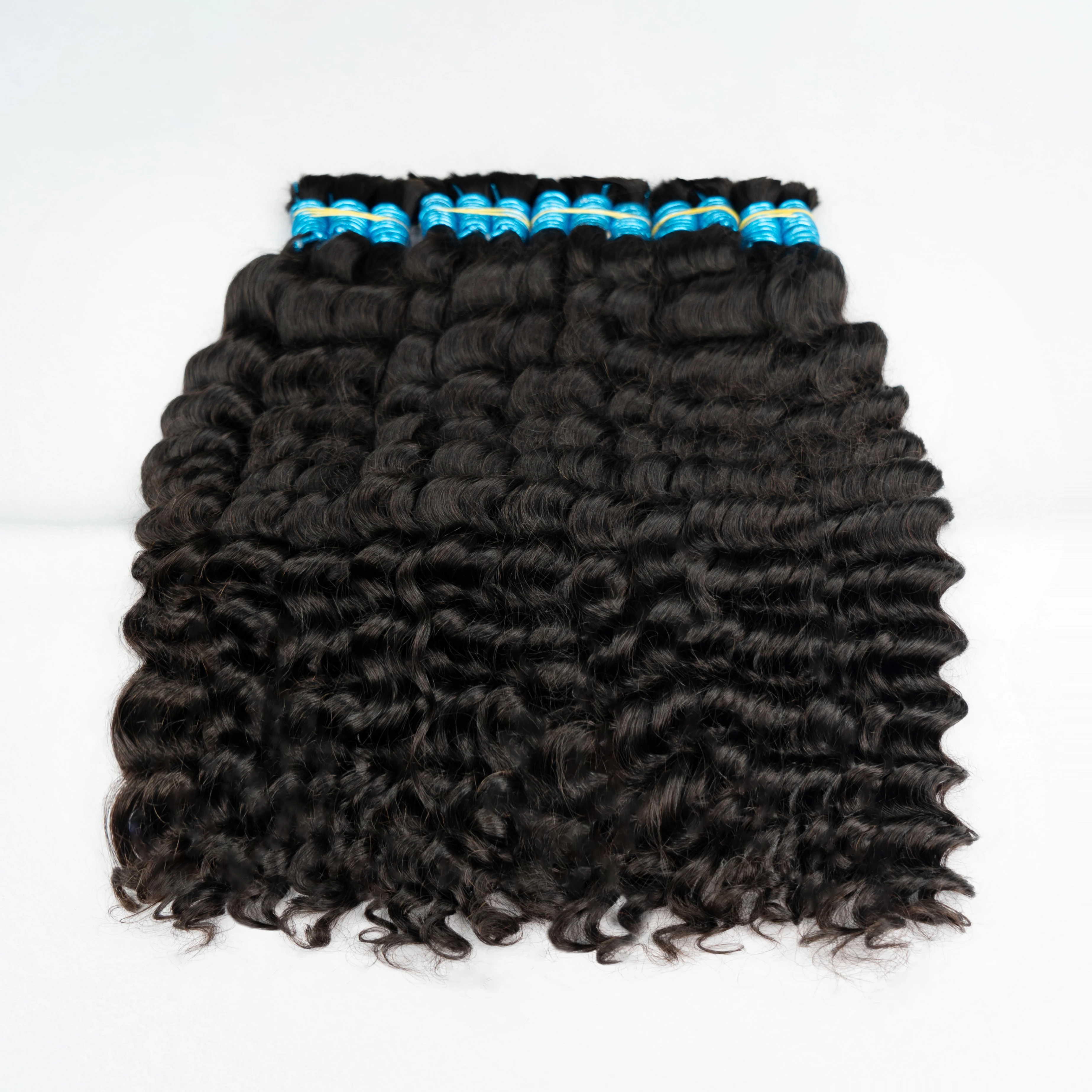 Virgin Deep Curly Bulk Hair 5
