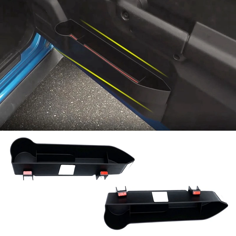 

2PCS Car Door Water Cup Holder Storage Box Inner Tray Holder Replacement Parts For Suzuki Jimny JB64 JB74 2019-2022