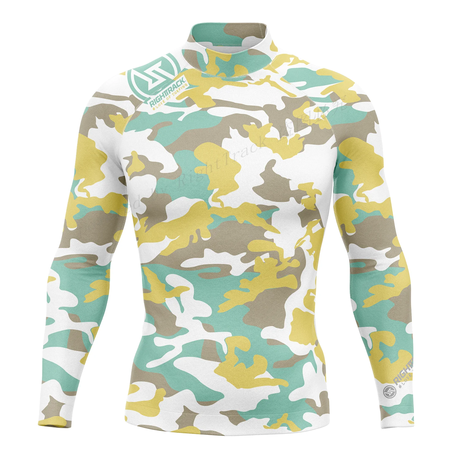 RT Men's Rashguard Surfing Shirt Camo Long Sleeve Lycra Sun Screen Beachwear Surf Sweatshirt UV Protection Swimwear New's 3
