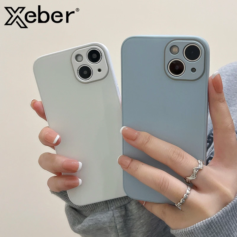 Luxury AG Frosted Glass Phone Case For iPhone 13 14 12 11 Pro Max Mini