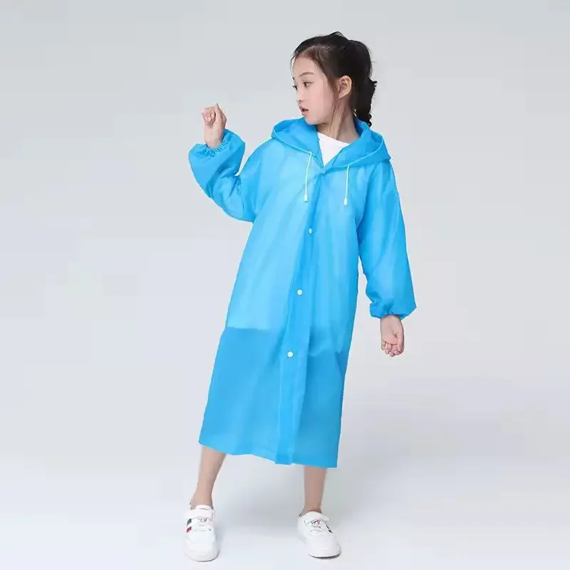 Raincoat Poncho Children Rain Poncho Non-Disposable Travel Rain Gear Coat Outdoor Hiking Accessories Waterproof