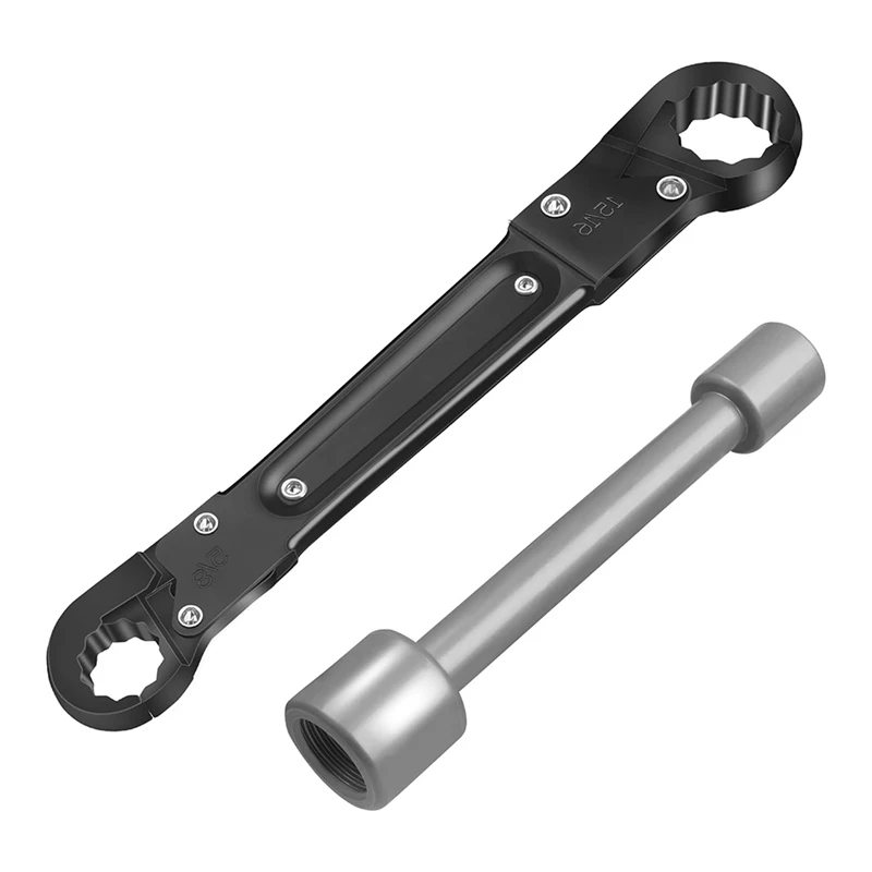 

Plumbing Tools Angle Stop Wrench Kit Angle Stop Removal Tool For Installing New Compression Angle Stop 2Piece