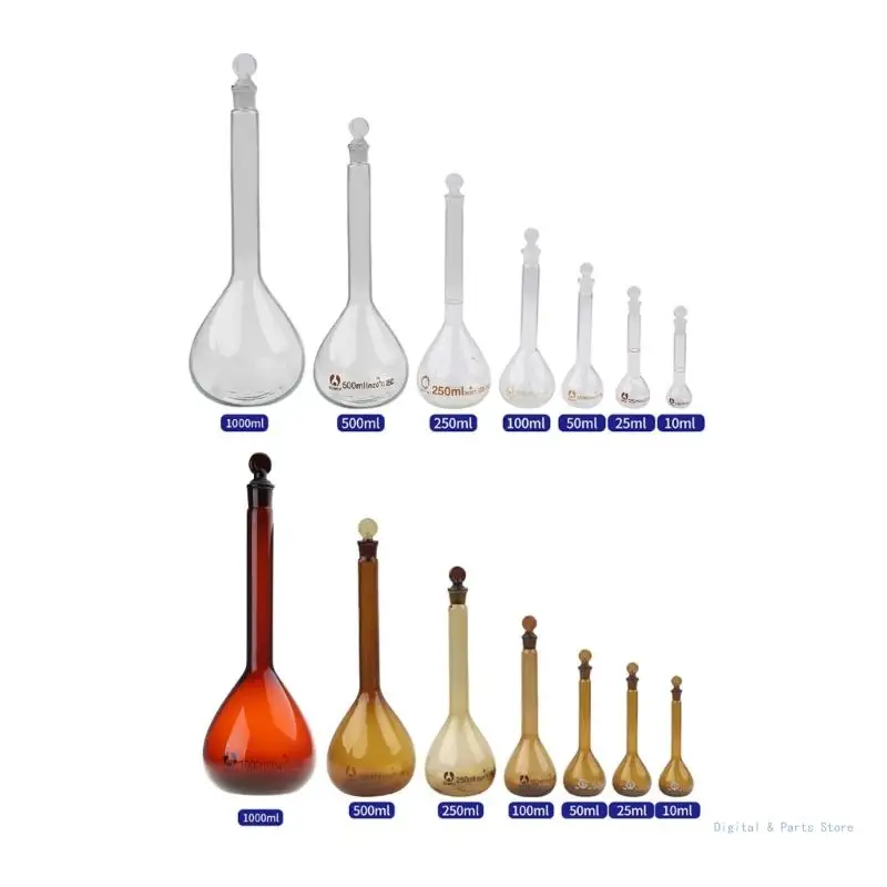 

M17F Clear Glass Volumetric Flask Laboratory Instruments Glassware 5-1000ml