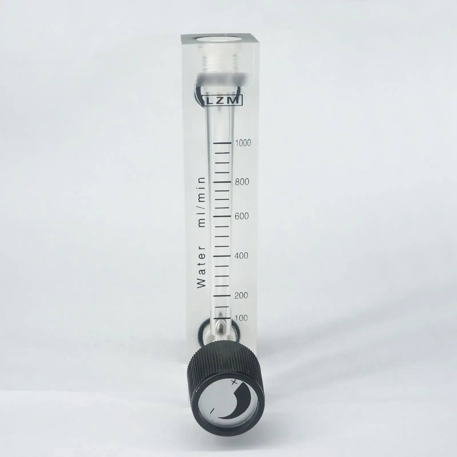 100-1000mL/min LZM-6T Acrylic Panel Water Liquid Flowmeter Rotameter With Control Valve Push In Fit 6mm Tube