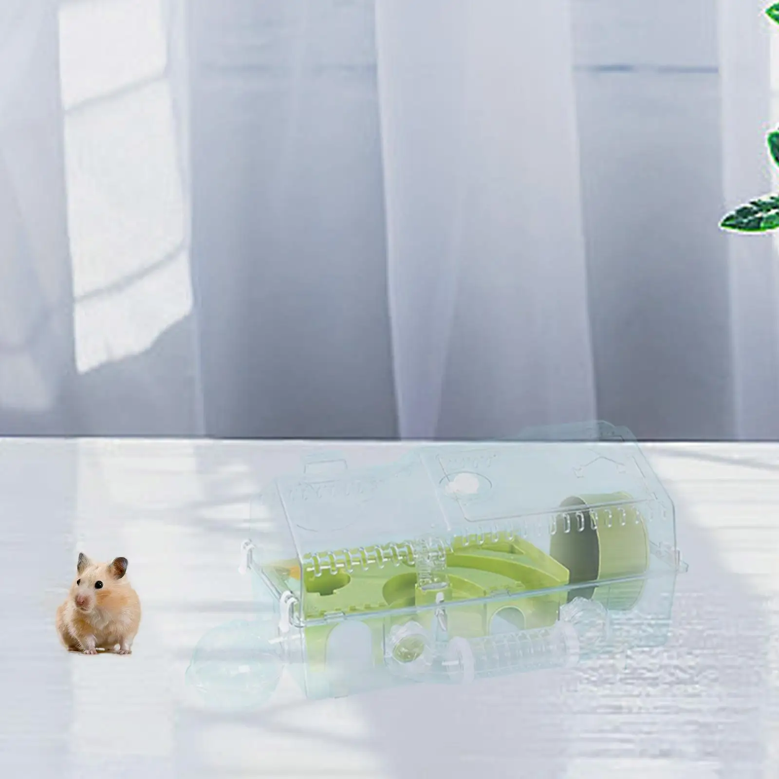 Hamster Cage Hamster Habitat,Transparent,Ventilation,Creative Hamster House Villa for Gerbils Hamster Guinea Pigs Mice Rats