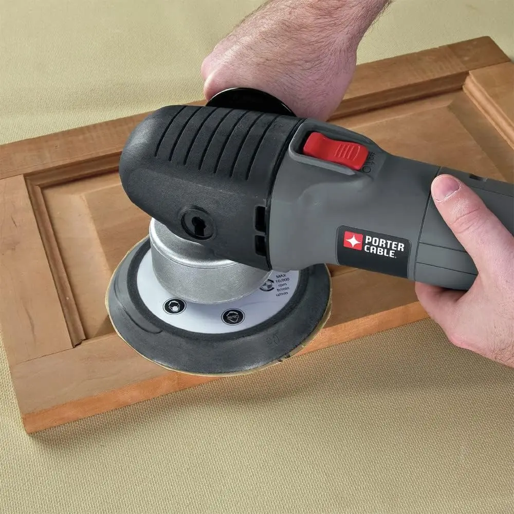 -CABLE Sander with Polishing Pad, 4.5-Amp, 6-Inch Polisher, 2,500-6,800 OPM, Corded (7346SP)