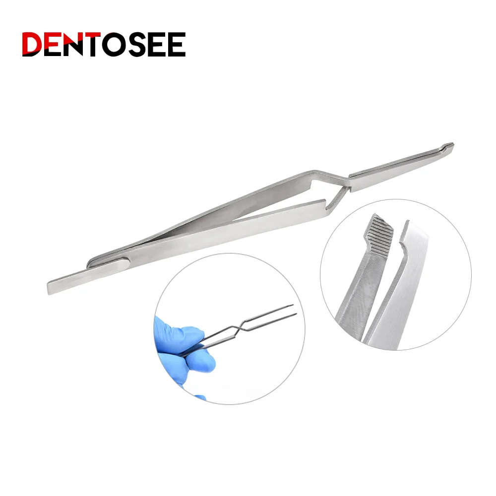 Dental Orthodontic Plier Posterior Bracket Buccal Tube Bonding Tweezer Holder Forcep