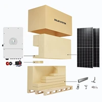 Kit complet de panneaux solaires 2025, système de stockage d'énergie solaire hybride 16000W, avec batterie Deye 8Kw 10Kw 12Kw 16Kw 48V 6