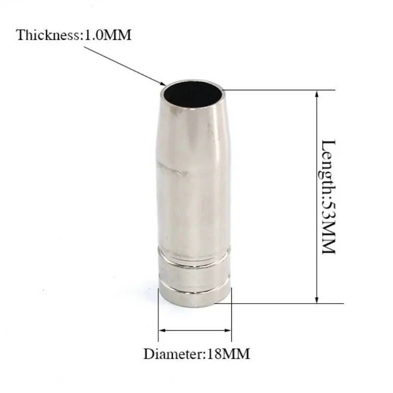 Welding Torch Air Cooled MB 15AK Contact Tip Holder Gas Nozzle Welding Metal Access Industrial Supplies 1 Set
