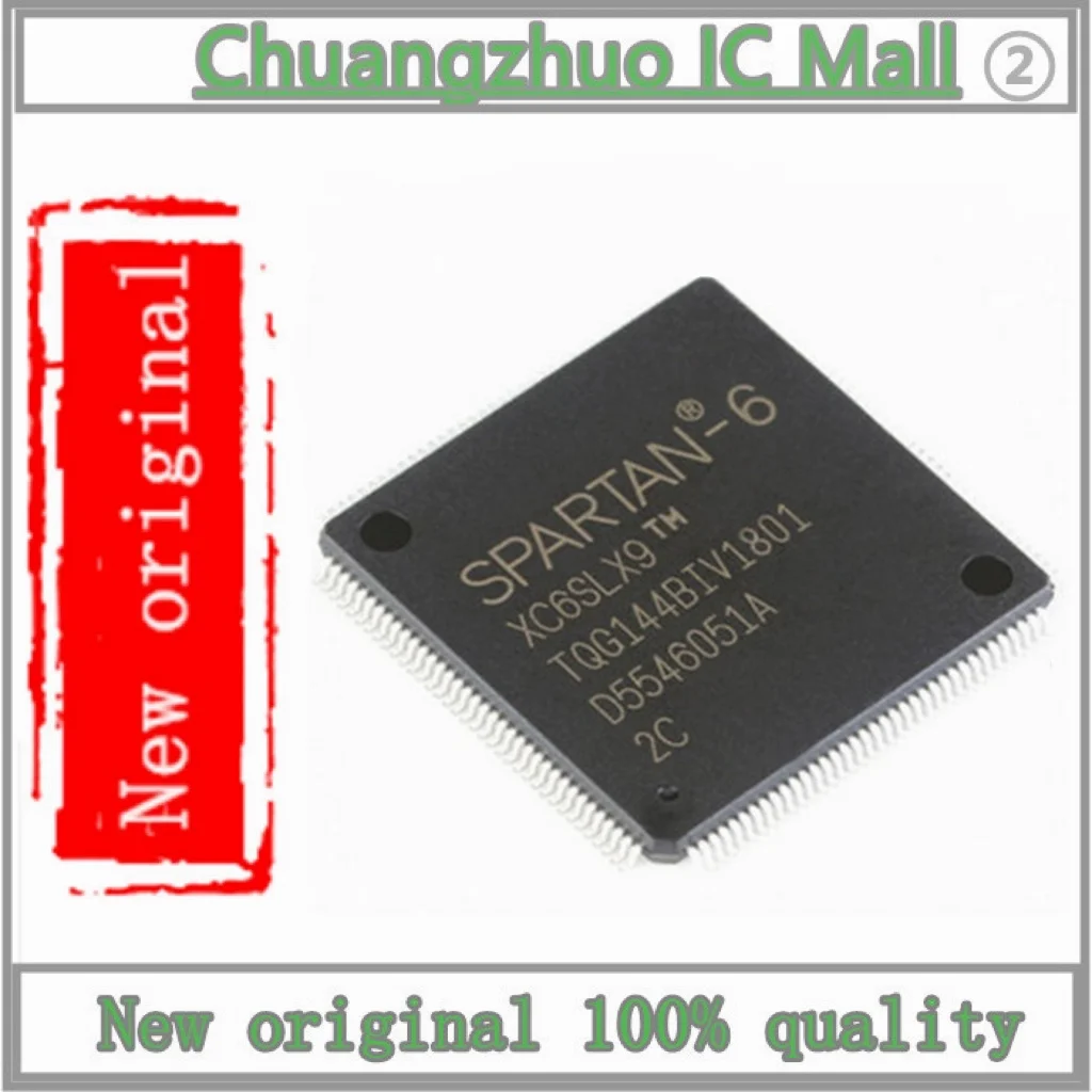 

1PCS/lot XC6SLX9-2TQG144C Spartan®-6 LX Field Programmable Gate Array (FPGA) IC 102 589824 9152 144-LQFP IC Chip New original