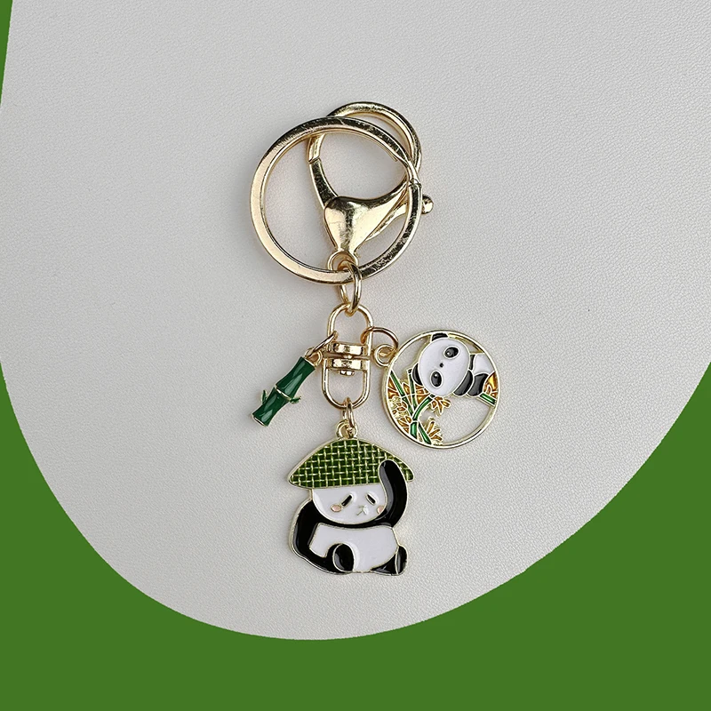 Portachiavi Fushi con Panda e bambo in vari stili 12 Portachiavi Fushi con Panda e bambo in vari stili _09