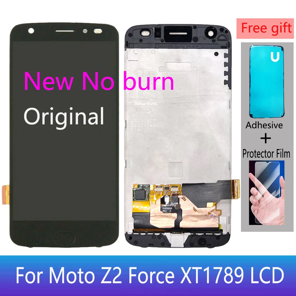 

5.5" LCD For Motorola MOTO Z2 Force LCD XT1789 Display Touch Screen With Frame Digitizer Assembly Replacement