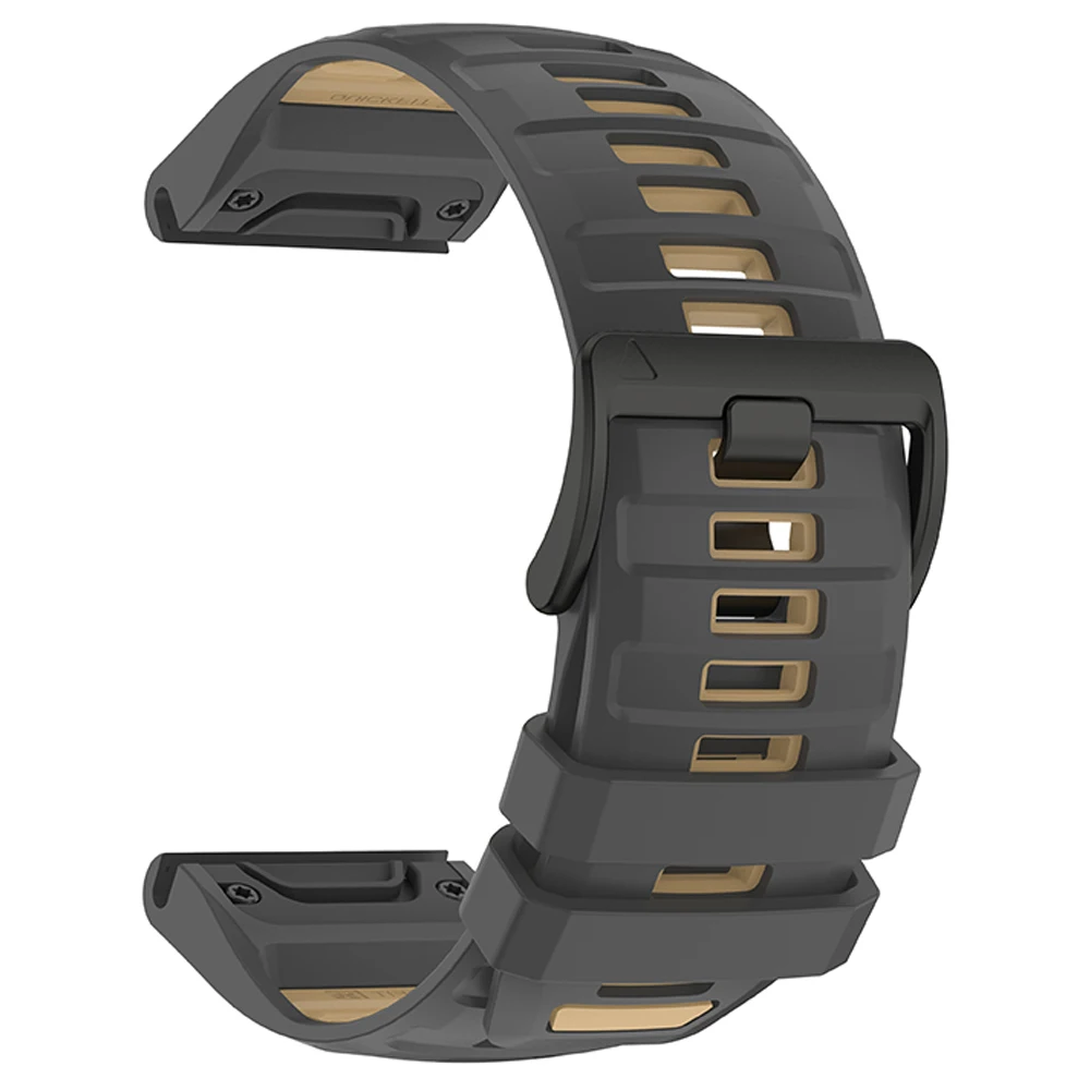 Elite Silicone Strap Bracelet for Fenix8 Watch - QuickFit, 26/22mm, Durable and Stylish