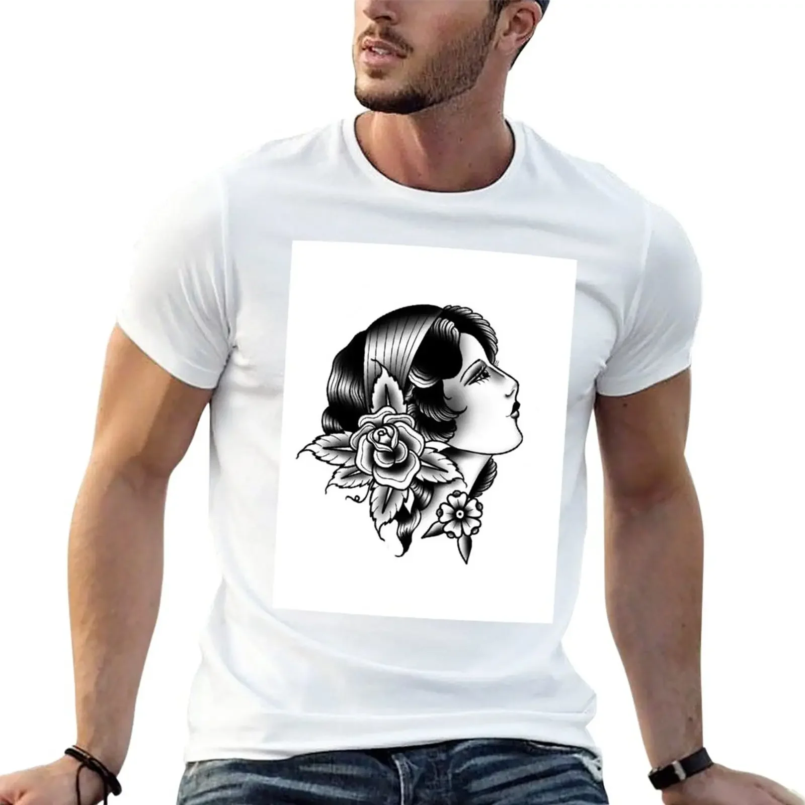 

TRAD GIRL T-Shirt anime anime clothes graphics plain t shirts men