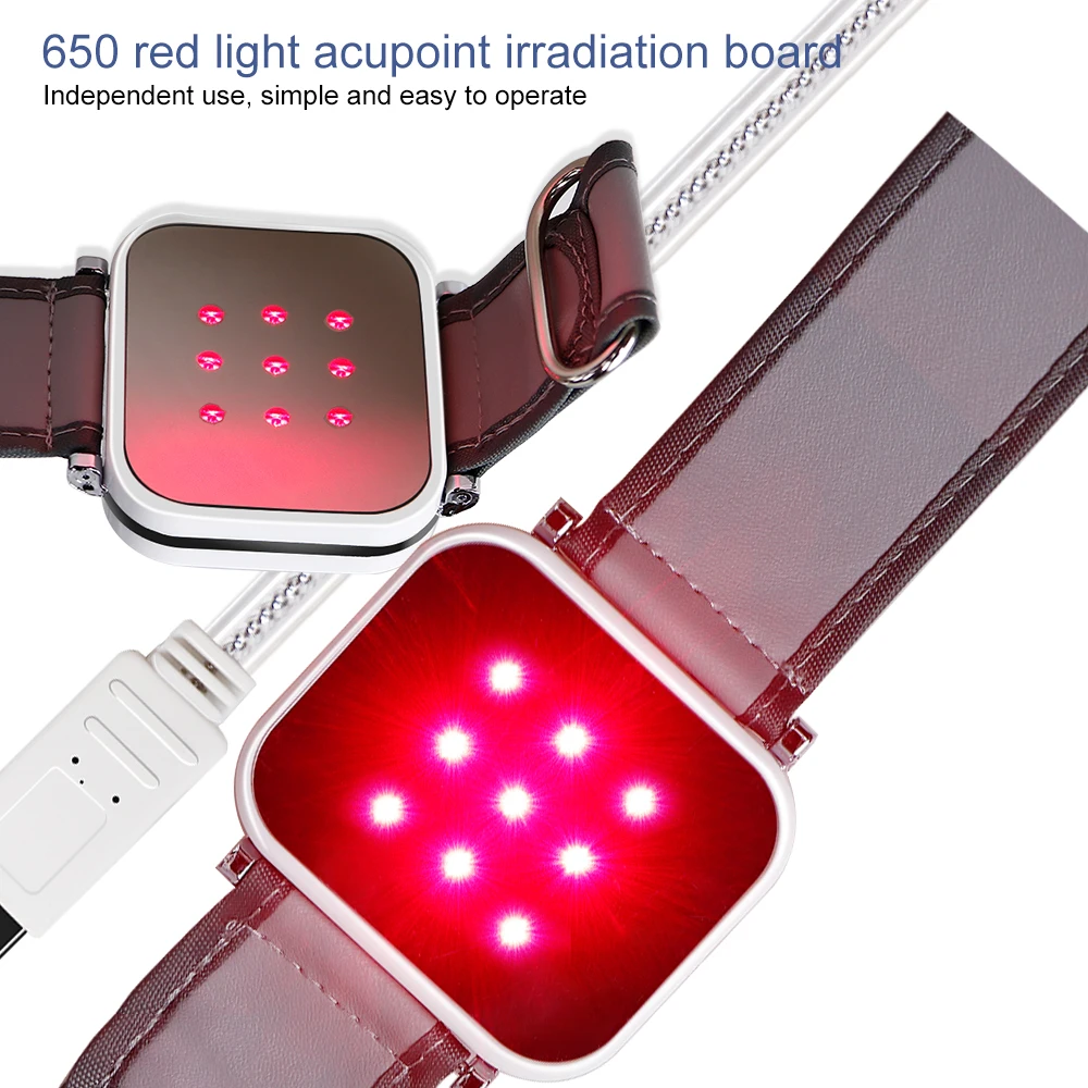 650NM Red Light Acupoint Irradiation Board Diabete Hypertension Cholesterol 9-Hole Nano Laser Therapy Board Physiotherapy