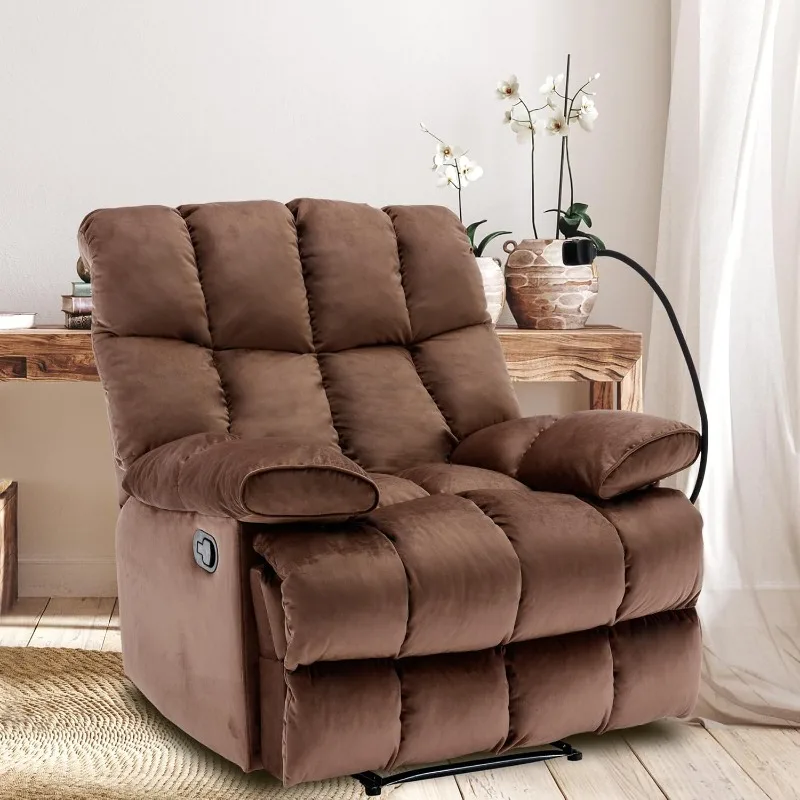 Oversized Recliner Chair, Big Mans Recliner Chairs for Adults 400LBS, Wide Recliners for Tall Man, Large Chair