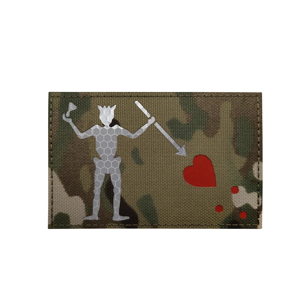 ECSiNG 4pcs Patchs De Drapeau De Pirate Tête De Mort Et Épée Croisée Tactique Morale Crochet Et