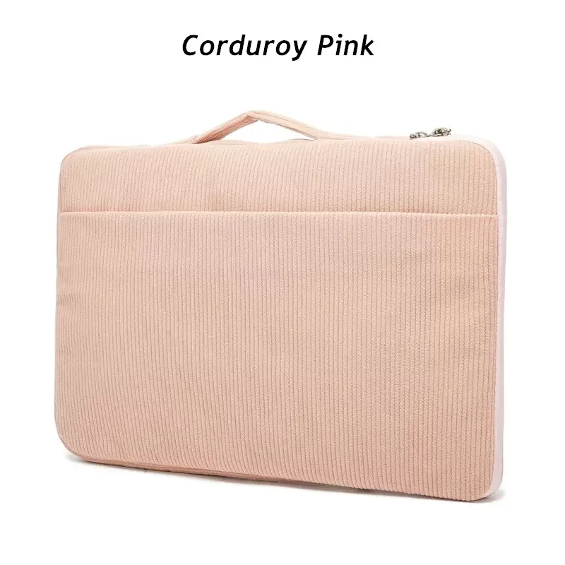Brand Kinmac Laptop Bag 12,13.3,14,15.4,15.6 Inch Shockproof Lady Man Handbag Case For MacBook Air Pro M1 Notebook PC Corduroy