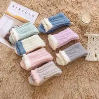 Winter Warmer Women Thicken Thermal Socks Fluffy Long Socks Toe Thick Warm Fur Fleece Home Floor Socks Winter Sleep Socks 1