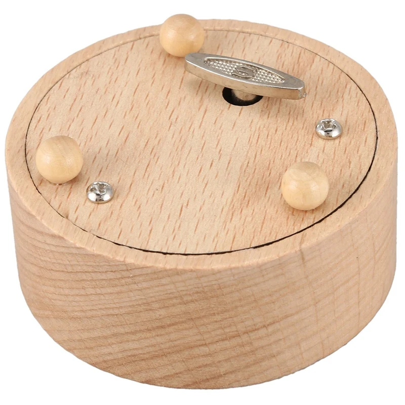 Round Blank Music Box Birthday Valentine's Day Gift Action Figures Figurine Resin Handicraft Miniatures No Specified Music